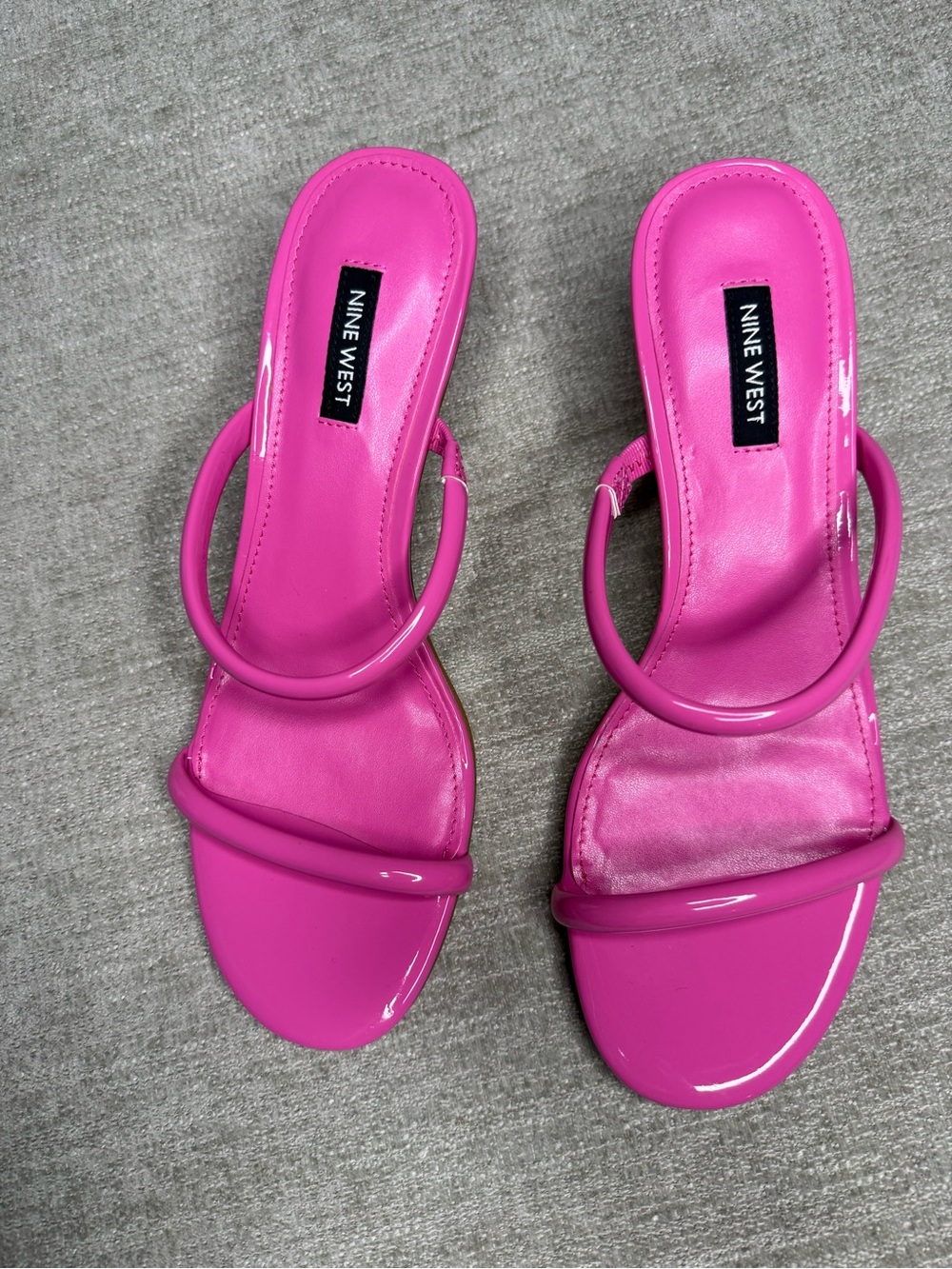 Nine West Hot Pink Strappy Kitten Heel Sandals Women’s Size 9M NWOB
